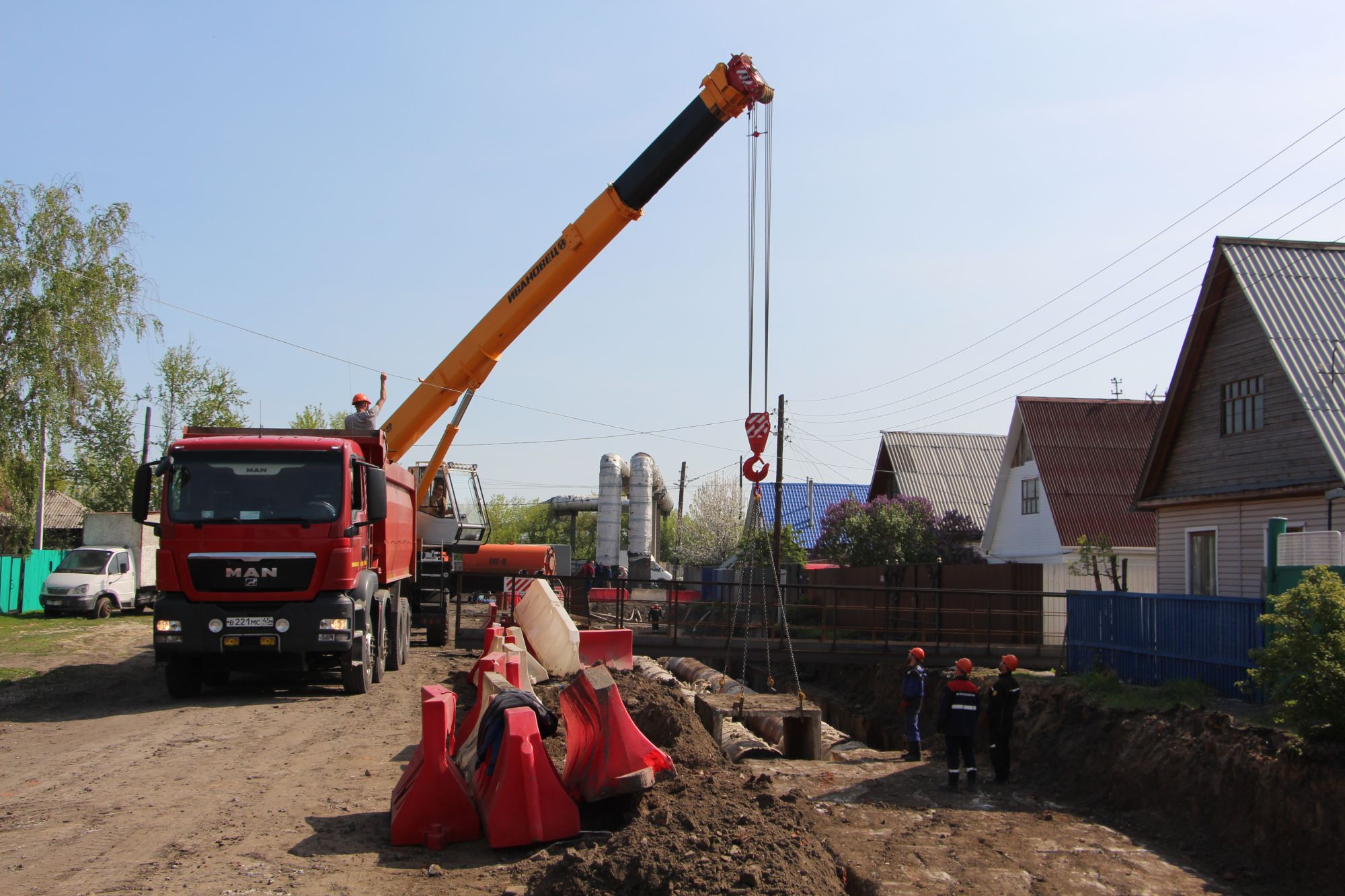 Подача горячего водоснабжения в поселке Северный