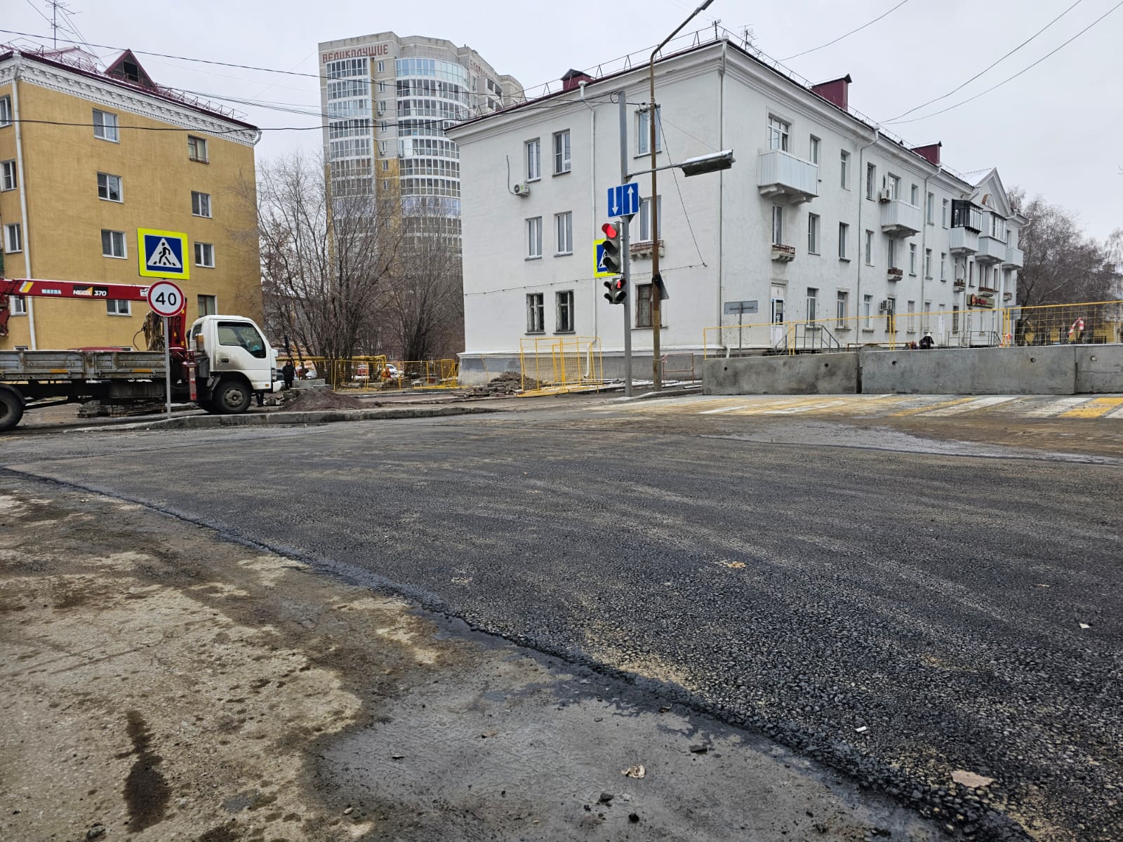 В Кургане открыто движение на перекрестке улиц Кирова и Станционная