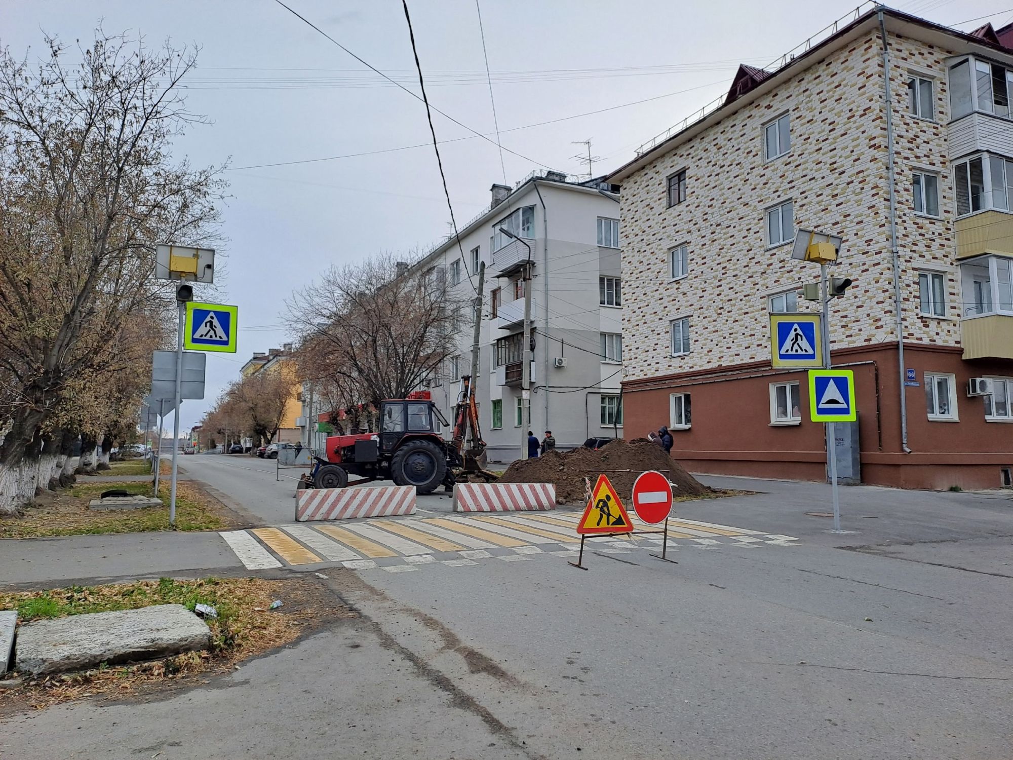 Закрыт проезд по улице Гагарина